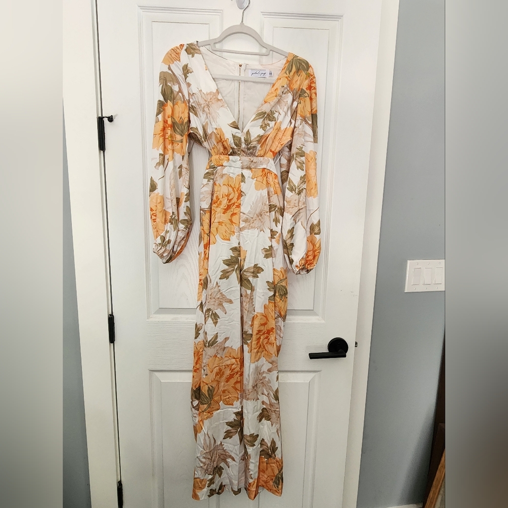 petal and pup floral jumpsuit